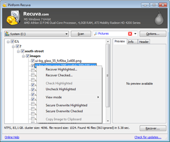 Image 1 for Recuva